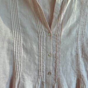 J Jill linen pink blouse
